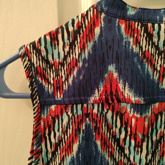 New Directions Sleeveless Dress Red/White/Blue Size Petite Small - Picture 6 of 6